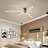 Strip Shaped Ceiling Light Modern LED Flush Mount Ceiling Lamp for Bedrooms