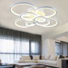 Modern Ring Circle Flush Mount Ceiling Lamp Bedroom LED Dimmable Ceiling Light