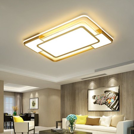 LED Rectangular Flush Mount Ceiling Light Fixture