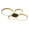 Fixture for LED Flush Mount Gold Ring Ceiling Light