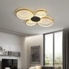 Fixture for LED Flush Mount Gold Ring Ceiling Light