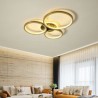 Fixture for LED Flush Mount Gold Ring Ceiling Light