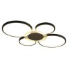 Fixture for LED Flush Mount Black Ring Ceiling Light