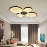 Fixture for LED Flush Mount Black Ring Ceiling Light