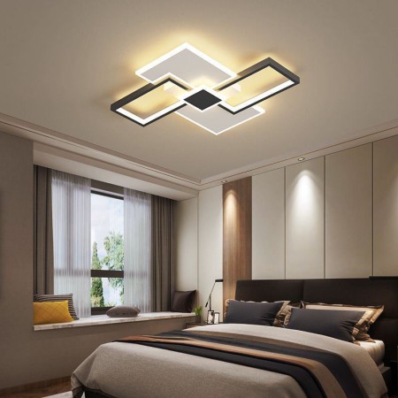 LED Square Flush Mount Ceiling Light Fixture