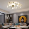 Living Room LED Flush Mount Ring Ceiling Light Fixture