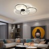 Living Room LED Flush Mount Ring Ceiling Light Fixture