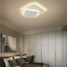 Double Square LED Flush Mount Ceiling Light