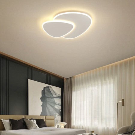 Double Triangle LED Flush Mount Ceiling Light