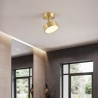 For Kitchen Bathroom, Gold Copper LED Mini Round Ceiling Light