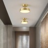 For Kitchen Bathroom, Gold Copper LED Mini Round Ceiling Light