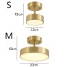 For Kitchen Bathroom, Gold Copper LED Mini Round Ceiling Light