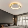 Round Hallway Light Fixtures Tricolor Dimming LED Flush Mount Ceiling Light