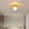 Globe Ceiling Lamp For Hallway Modern 1-Light Flush Mount Ceiling Light Fixture