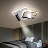 LED Square Flush Mount Acrylic Ceiling Light with Spotlight