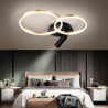 LED Halo Ring Lighting Spotlight Brushed Gold Ceiling Lamp