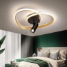 Spotlight LED Flush Mount Brushed Gold Heart Shape Lighting