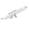 Spotlight Linear LED Flush Mount Acrylic Ceiling Lamp