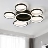 Acrylic LED Flush Mount Ceiling Light with 6 Rings