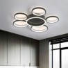 Acrylic LED Flush Mount Ceiling Light with 6 Rings