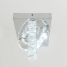 Semi-Ring LED Semi-Flush Mount Crystal Ceiling Light