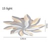 Bedroom Living Room Acrylic Petal LED Flush Mount Ceiling Light