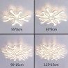 Bedroom Living Room Acrylic Antler LED Flush Mount Ceiling Light