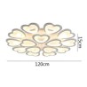 LED Flush Mount Heart Shaped Petal Ceiling Light Bedroom Living Room