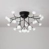 Nordic Style Decorative Light Fixture Living Room Bedroom Minimalist LED Petal Flush Mount Ceiling Light