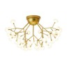 Nordic Style Decorative Light Fixture Living Room Bedroom Minimalist LED Petal Flush Mount Ceiling Light