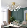 Nordic Style Decorative Light Fixture Living Room Bedroom Minimalist LED Petal Flush Mount Ceiling Light