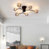 Living Room Bedroom Glass Ball LED Flush Mount Magic Bean Ceiling Light