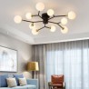 Living Room Bedroom Glass Ball LED Flush Mount Magic Bean Ceiling Light