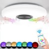 Remote APP Control Bluetooth Music Speaker Lamp 36W RGB LED Flush Mount Ceiling Light Decorative Lamp