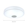 Remote APP Control Bluetooth Music Speaker Lamp 36W RGB LED Flush Mount Ceiling Light Decorative Lamp