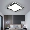 Modern Minimalist LED Acrylic Square Flush Mount Ceiling Light Fixture Living Room Office