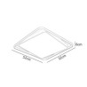 Modern Minimalist LED Acrylic Square Flush Mount Ceiling Light Fixture Living Room Office