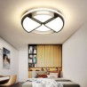 Decorative Lighting Bedroom Living Room Circular Modern LED Flush Mount Ceiling Light Black & White