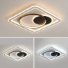 Bedroom Living Room Modern Simple LED Flush Mount Ceiling Light Square Acrylic Light Fixture