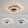 Bedroom Living Room Modern Simple LED Flush Mount Ceiling Light Square Acrylic Light Fixture