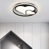 Double-Heart Ceiling Light Bedroom Living Room Contemporary LED Flush Mount Ceiling Light