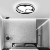 Double-Heart Ceiling Light Bedroom Living Room Contemporary LED Flush Mount Ceiling Light