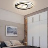 Modern Acrylic Light Bedroom Living Room Overlapping Round LED Flush Mount Ceiling Light