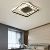 Modern Acrylic Fixture Bedroom Living Room Overlapped Square LED Flush Mount Ceiling Light