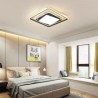 Modern Acrylic Fixture Bedroom Living Room Overlapped Square LED Flush Mount Ceiling Light