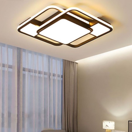 Acrylic Ceiling Light Bedroom Living Room Modern Square LED Flush Mount Light Fixture