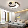 Bedroom Kids Room Modern Acrylic LED Flush Mount Moon and Circle Ceiling Light