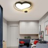 Bedroom Living Room LED Acrylic Flush Mount Ceiling Light Heart Shaped Light Fixture