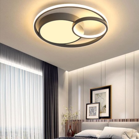 Bedroom Living Room Modern Circular LED Flush Mount Ceiling Light