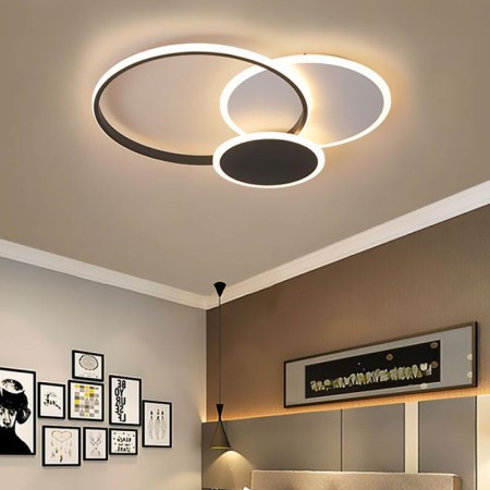 Modern Acrylic Ceiling Light Bedroom Living Room LED Round Flush Mount Light Fixture